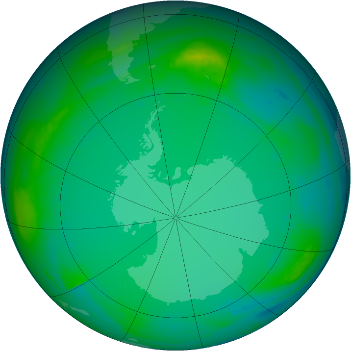 Ozone Map 1982-07-11